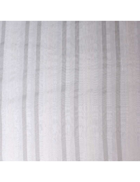 Voilage polyester blanc hauteur 300 cm