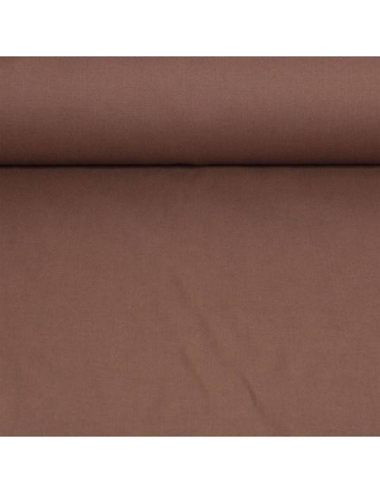 Toile à drap unie grande largeur marron
