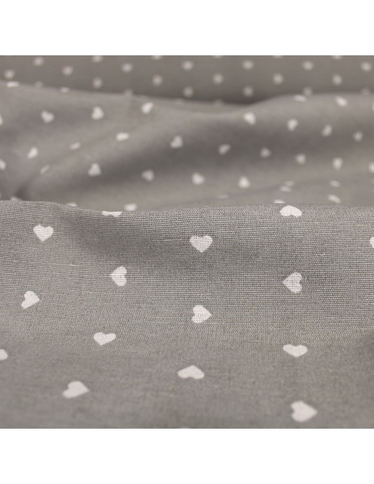 Coupon coton/polyester 150 x 280 cm gris