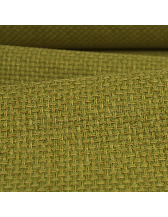 Tissu reps 100 % polyester vert