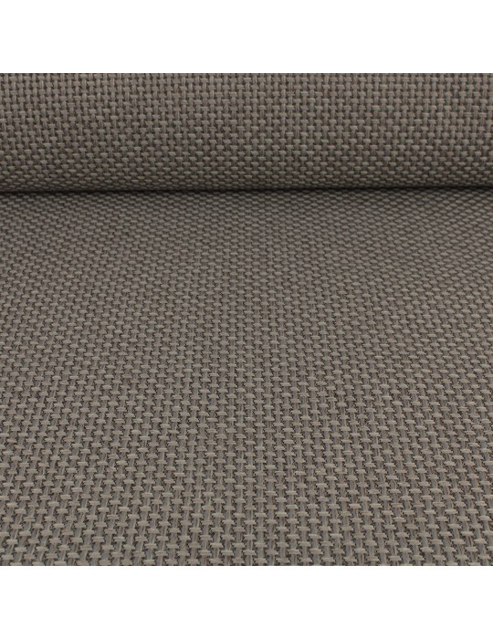Tissu reps 100 % polyester gris