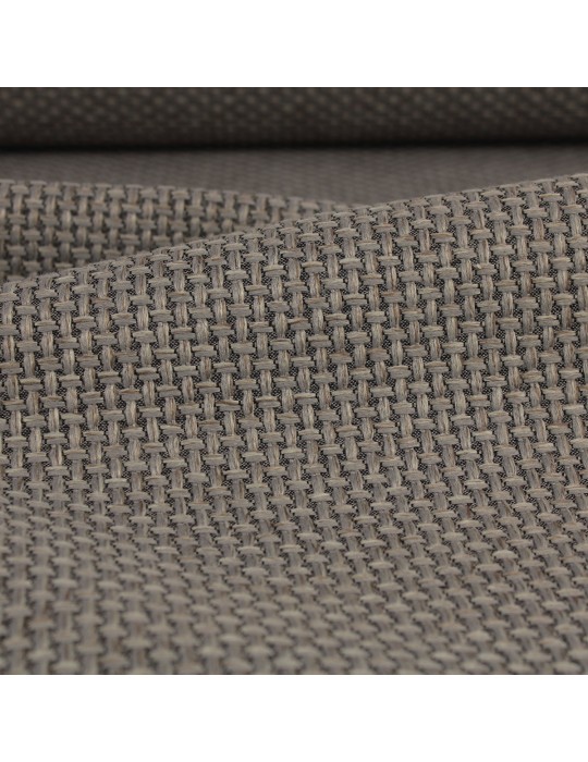 Tissu reps 100 % polyester gris