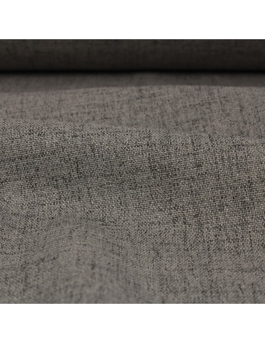 Toile ameublement 100 % polyester gris