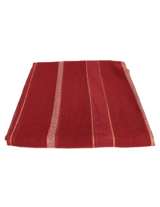 Coupon ameublement polyester 280 x 150 cm rouge