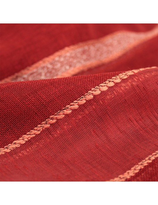Coupon ameublement polyester 280 x 150 cm rouge