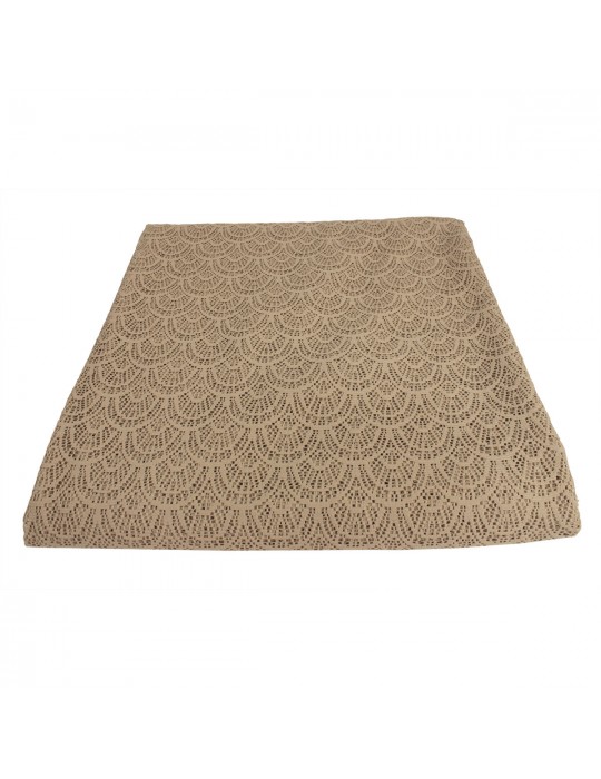 Coupon habillement polyester 300 x 150 cm beige