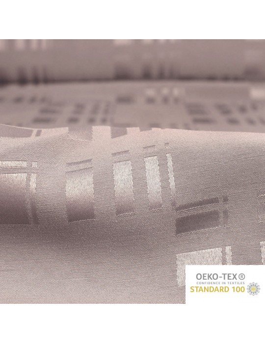 Tissu damassé pour nappe oeko-tex gris