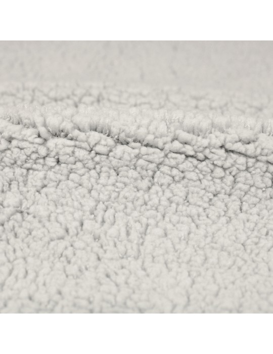 Fourrure synthétique 100 % polyester 165 cm gris