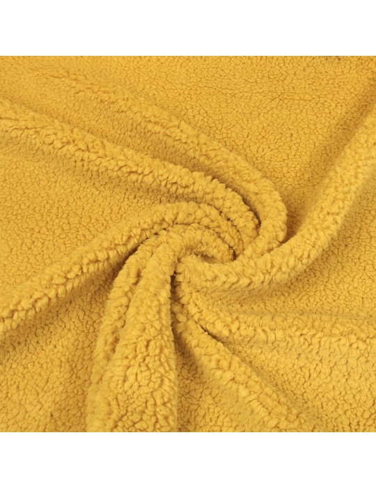 Fourrure synthétique 100 % polyester 165 cm jaune