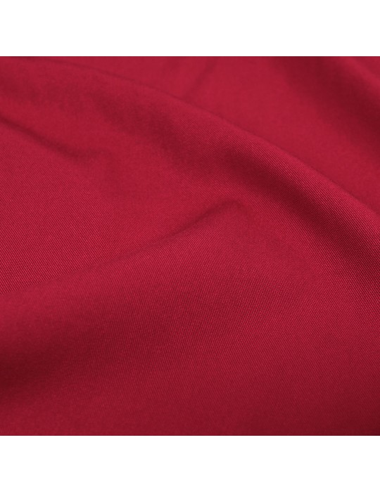Tissu viscose uni rouge