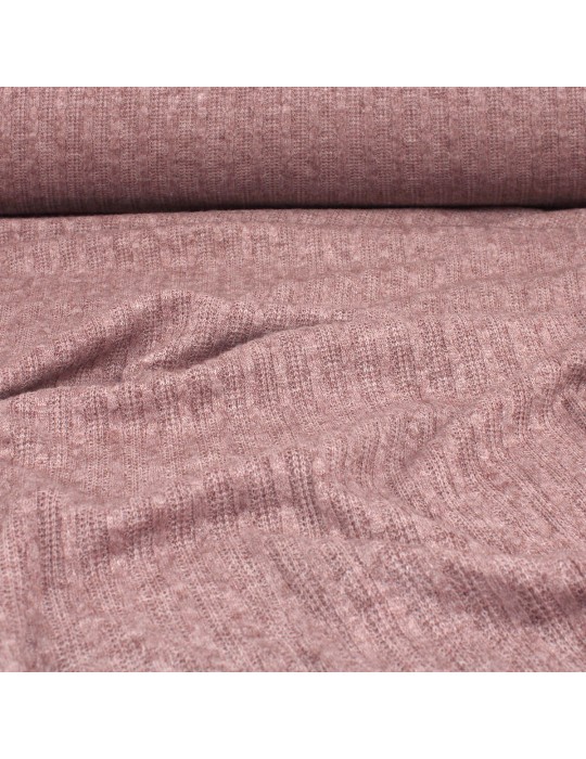 Tissu d'habillement jersey uni rose