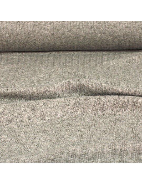 Tissu d'habillement jersey uni gris