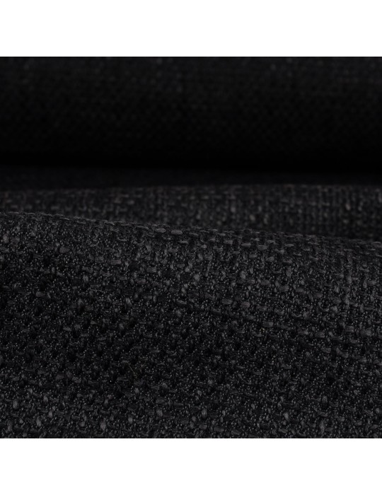Tissu reps noir 100 % polyester