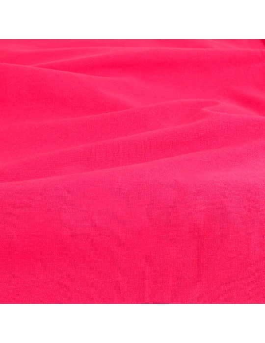 Coupon ameublement fuchsia uni 300 x 150 cm 100 % coton rose