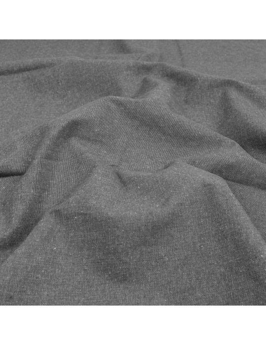 Coupon ameublement gris uni 300 x 150 cm 100 % coton