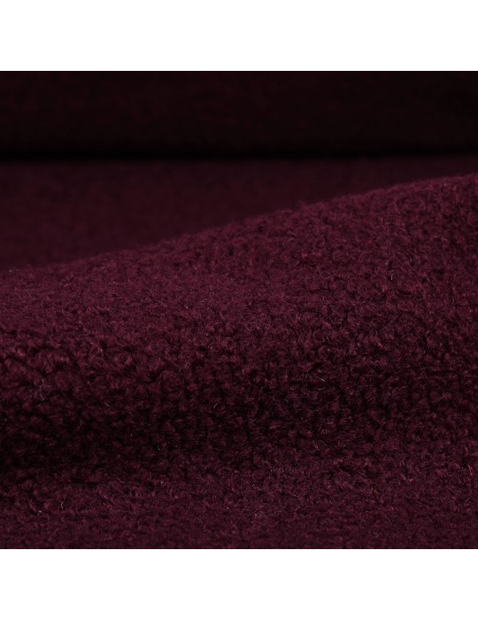 Fourrure synthétique mouton 100 % polyester  rouge