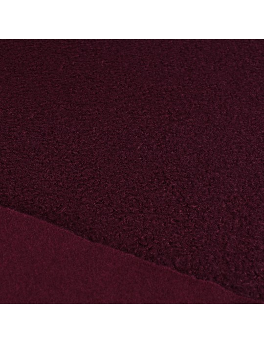 Fourrure synthétique mouton 100 % polyester  rouge