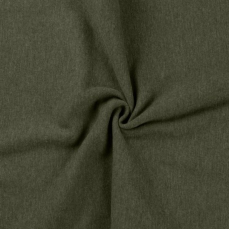 Coupon 3m Tissu Bord Cote Uni Kaki 