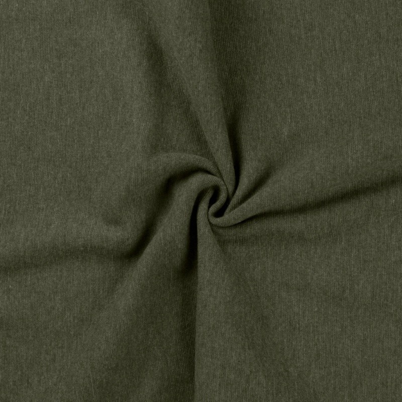 Coupon 3m Tissu Bord Cote Uni Kaki 