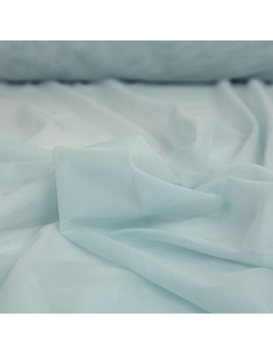 Tissu résille bleu ciel 100 % polyester