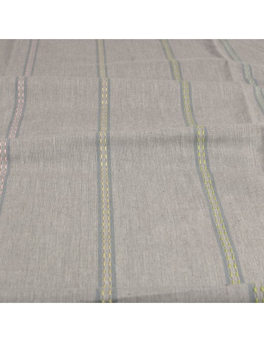 Coupon ameublement gris 100 % coton 50 x 150 cm