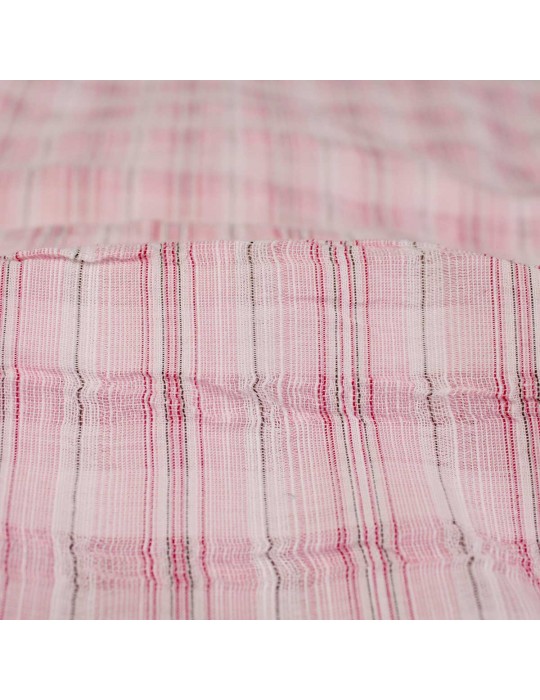 Coupon tissu d'habillement coton/EA 200 x 145 cm rose