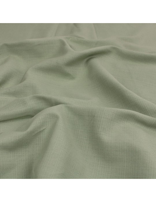 Coupon ameublement vert pastel 100 % coton 50 x 150 cm