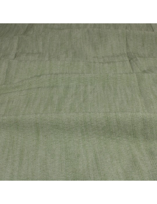 Coupon ameublement vert 100 % coton 50 x 150 cm
