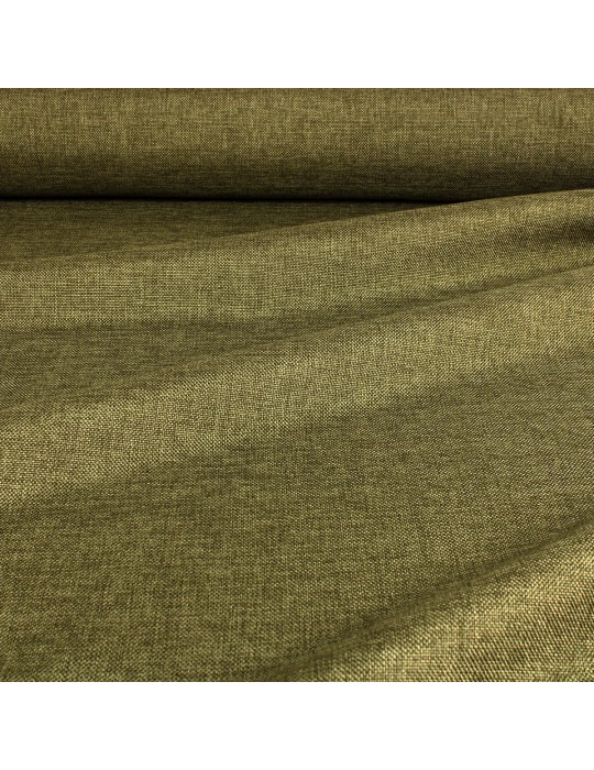 Tissu ameublement 100 % polyester vert foncé