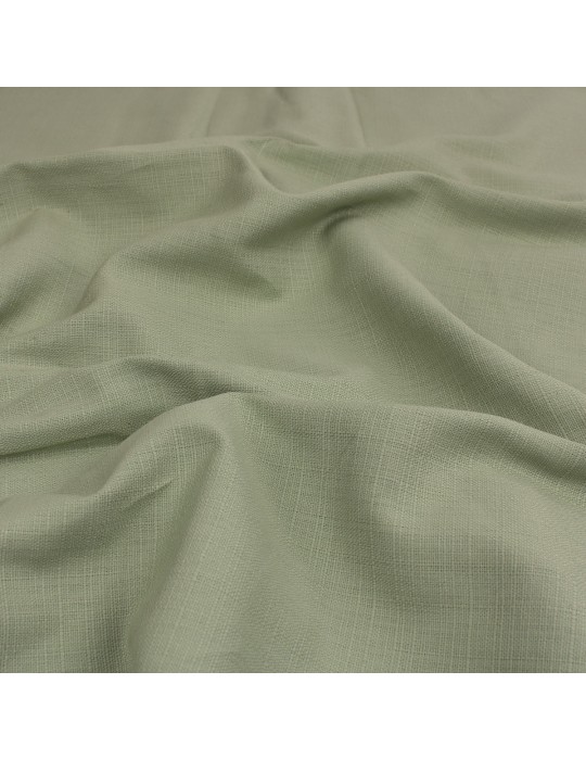 Coupon ameublement vert uni 300 x 150 cm 100 % coton