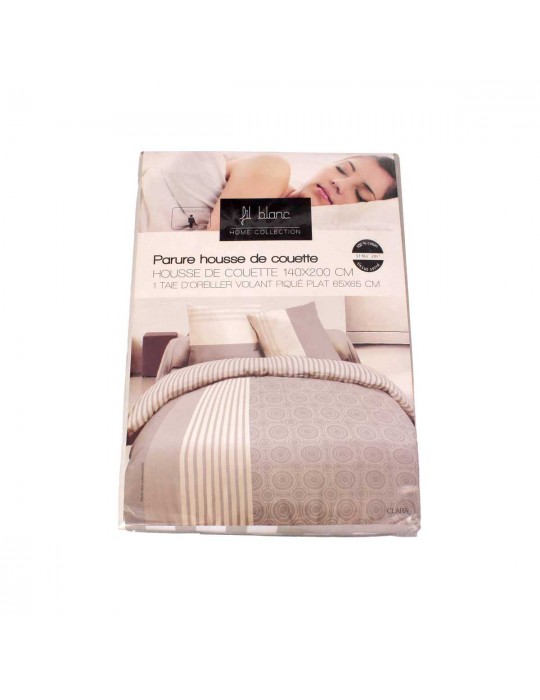Bed Couture - Parure Housse de couette Flanelle Molleton - 100