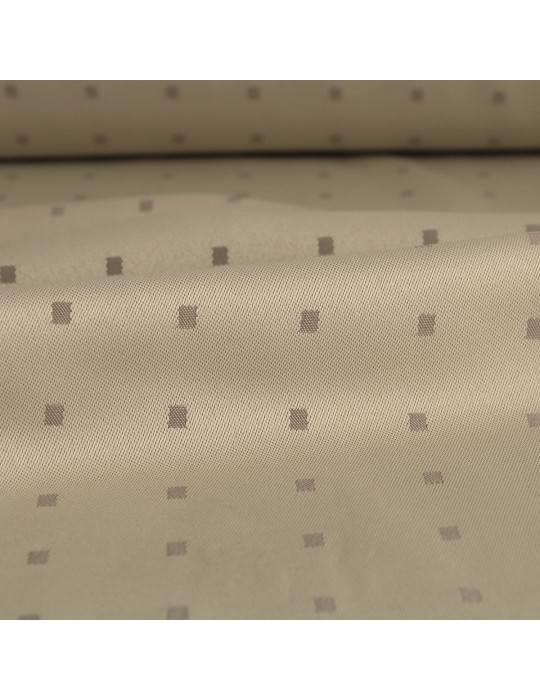 Tissu nappe beige polyester/coton 160 cm