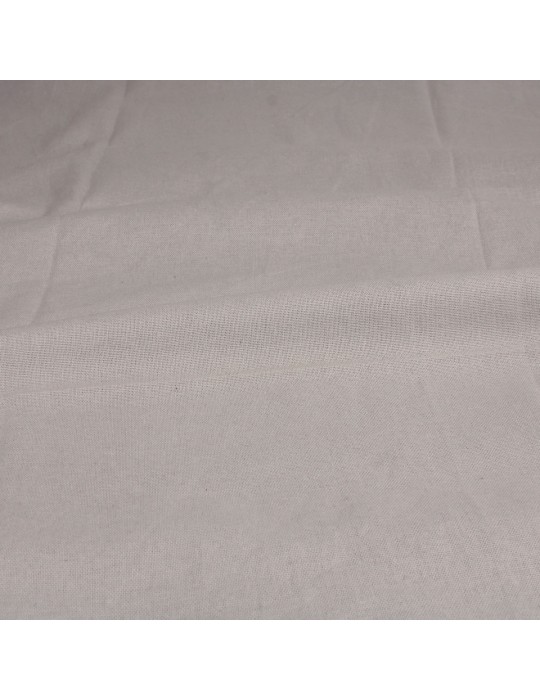 Coupon ameublement gris perle 100 % coton 50 x 150 cm