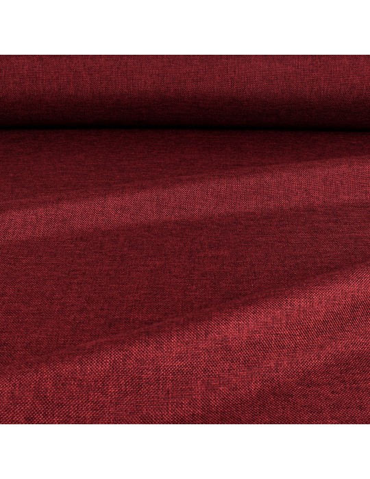 Tissu ameublement 100 % polyester  rouge