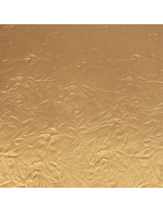 Coupon skaï effet froissé or 50 x 70 cm doré