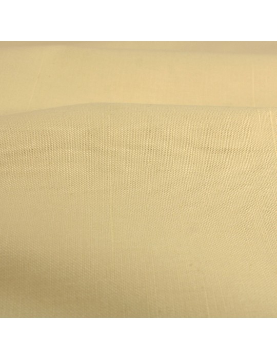 Coupon tissu d'ameublement  coton 150 x 150 cm jaune