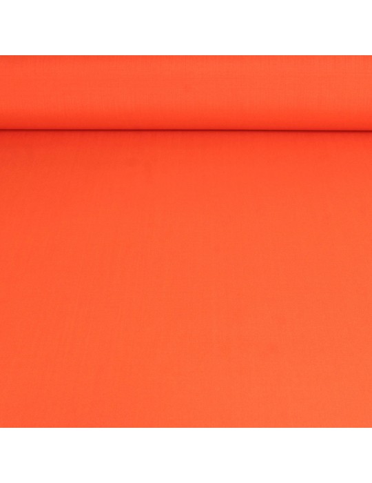 Toile unie orange polyester 145 cm