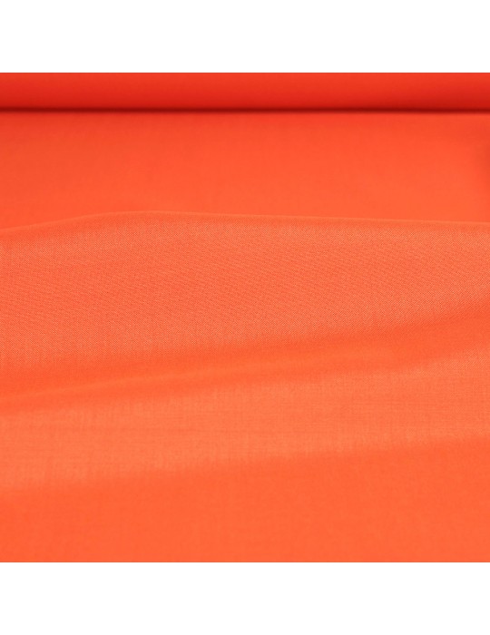 Toile unie orange polyester 145 cm