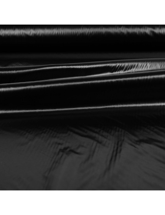 Toile unie noir imperméable polyester 160 cm