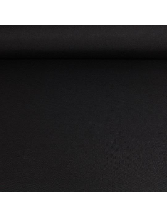 Toile unie noir polyester 155 cm