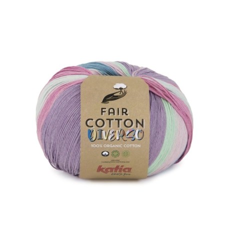 Pelote Katia Fair Cotton Diverso 200gr Coton Bio Gots