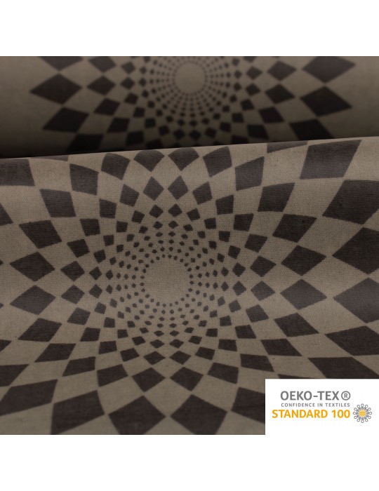 Tissu coton enduit PVC oeko-tex 140 cm gris
