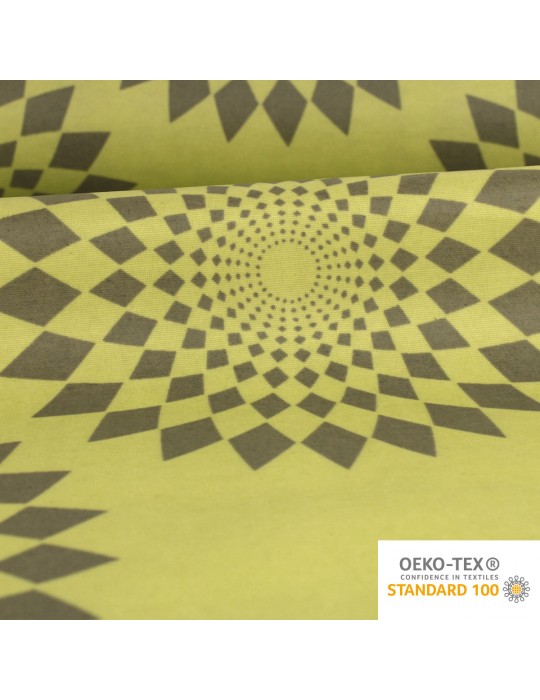 Tissu coton enduit PVC oeko-tex 140 cm vert