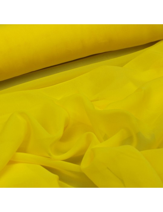 Tissu mousseline jaune