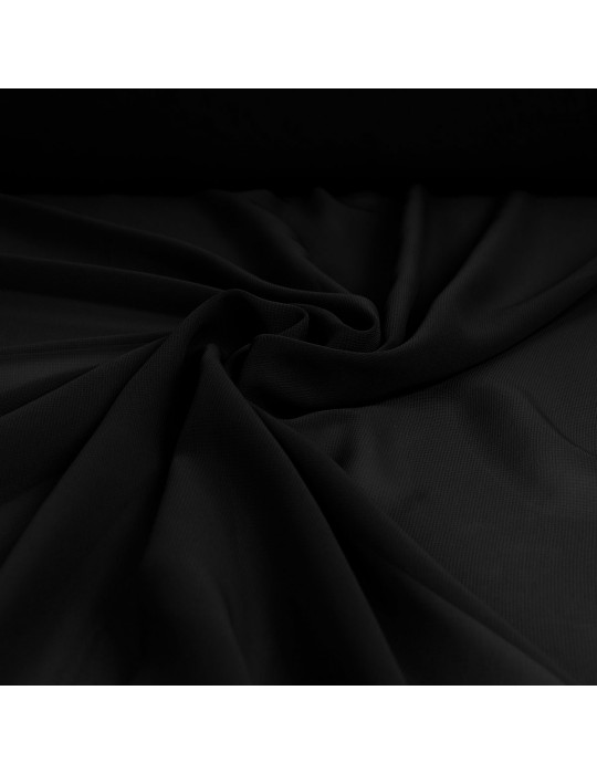 Tissu mousseline noir 100 % polyester 150 cm