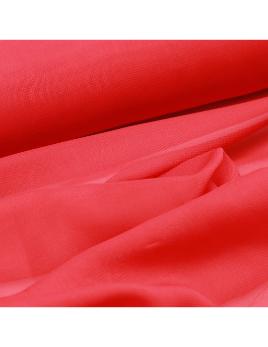 Tissu mousseline rouge