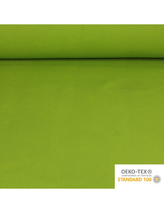 Tissu ameublement simili uni 140 cm vert