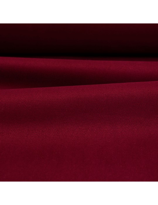 Toile unie coton/élasthanne 147 cm  rouge