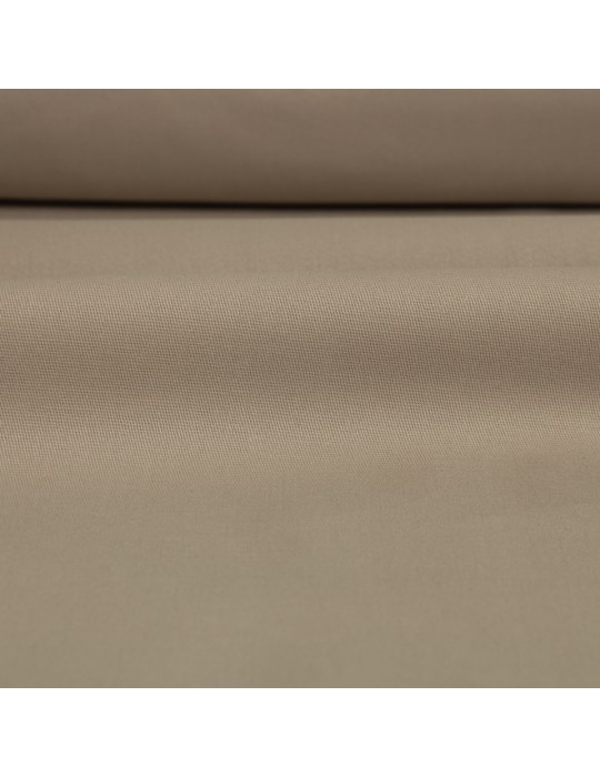 Toile unie coton/élasthanne 147 cm beige