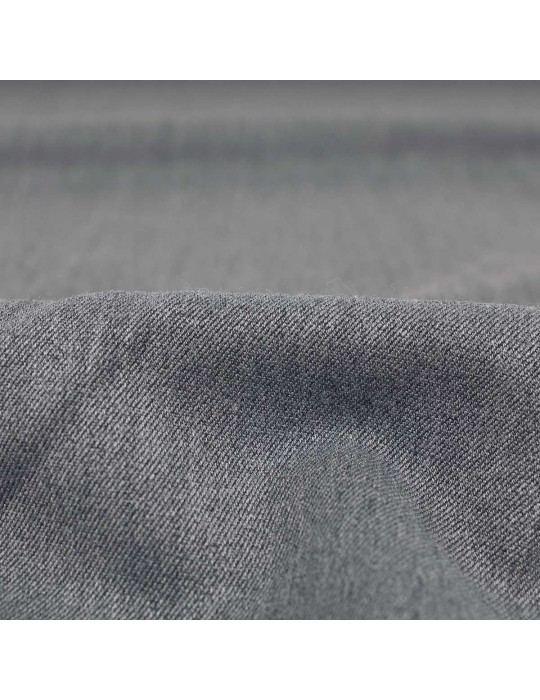 Tissu touché laine gris
